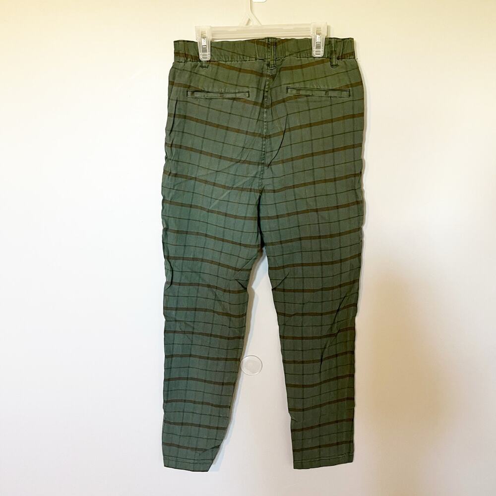 Sundance green plaid linen blend ankle pants women’s size 4 nwt - Picture 2 of 7
